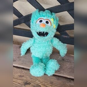 RARE* hard to find Y2K SESAME STREET / ROSITA VGUC TEAL stuffed ((Dated 2012))